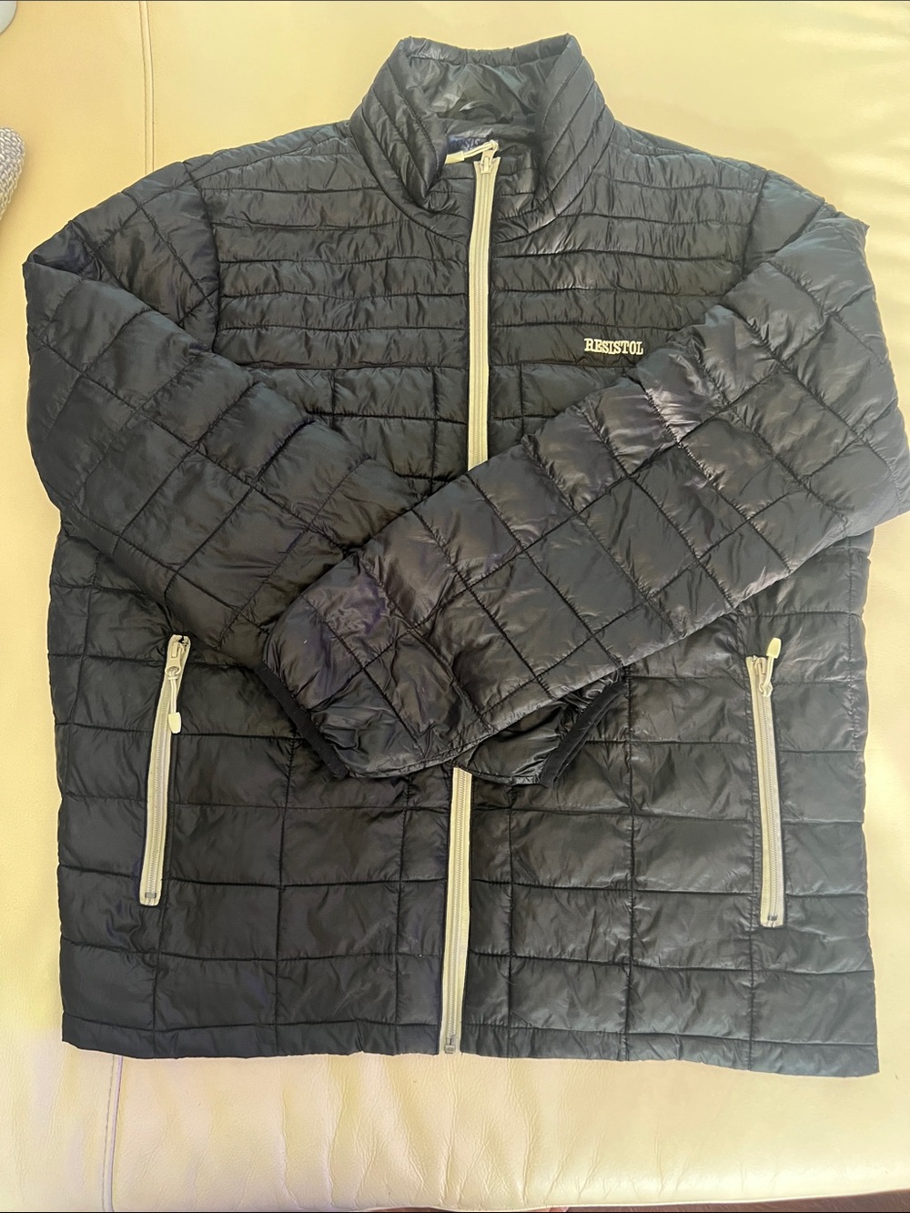 Men’s Sz XL Black Resistol Quilted Packable Puffer Jacket